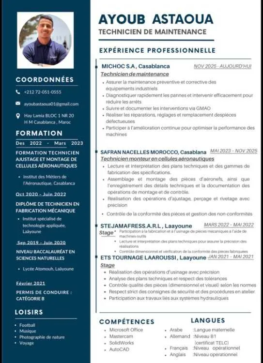 Technicien de maintenance