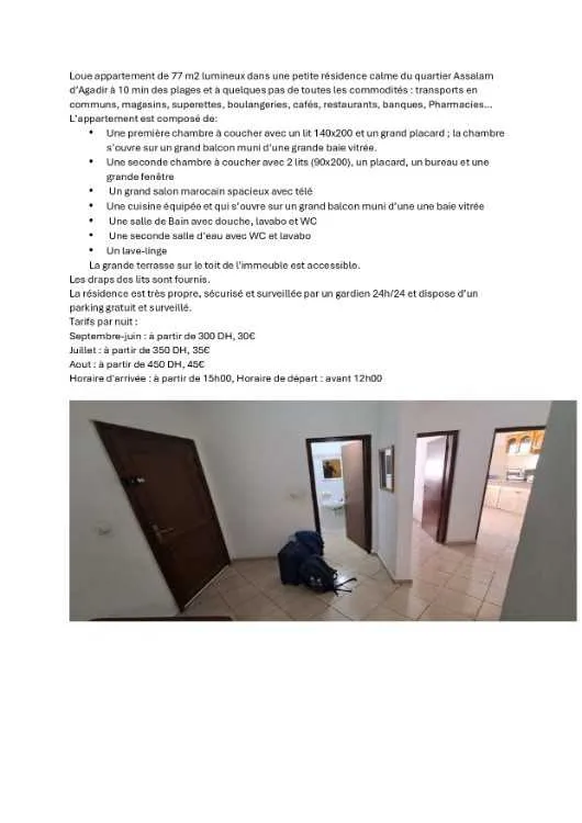 Location appartement