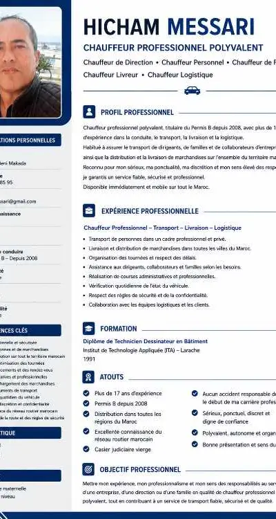 Chauffeur Professionnel – Transport – Livraison –