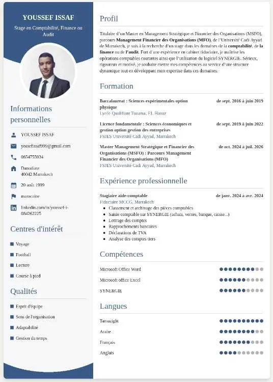 Stage en Comptabilité / Finance / Audit