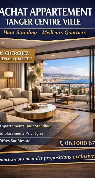 Appartement à Vendre à Tanger Centre-Haut Standing