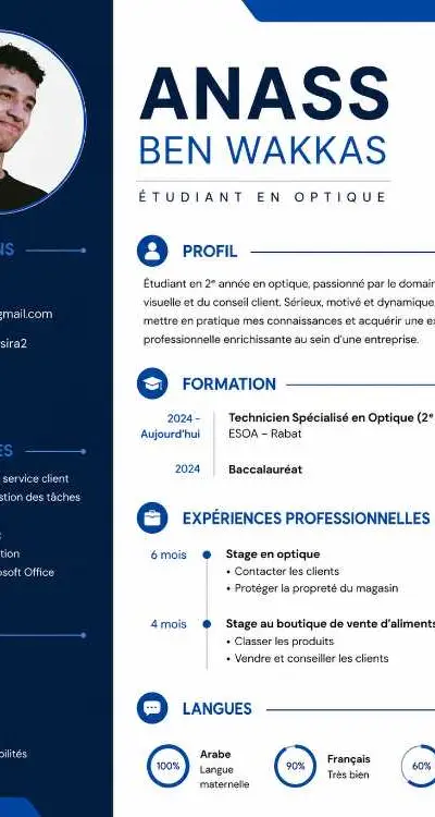 Stage en magasin d'optique