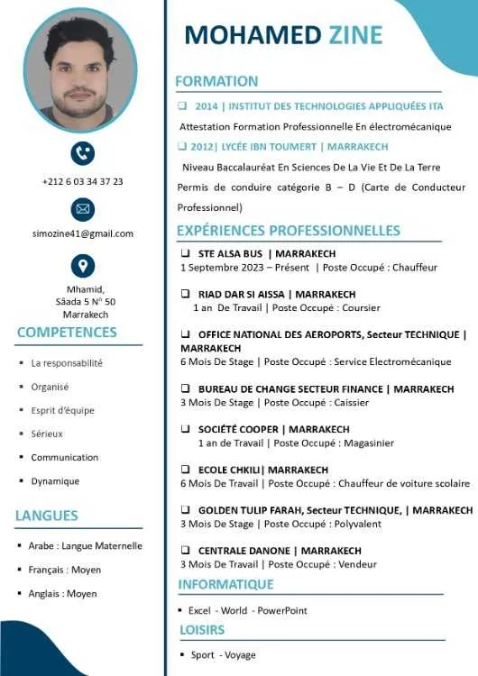 Chauffaur professionnel